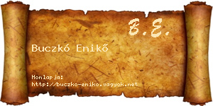 Buczkó Enikő névjegykártya